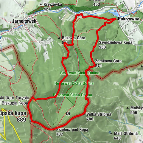 Kaplica polowa - Biskupská kupa - Velká Stříbrná - Pokrzywna