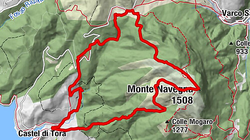 Castel di Tora - Cascata delle Vallocchie - Monte Navegna