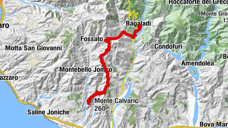 Pentidattilo - Monte Calvario - Bagaladi - Porta del Parco di Bagaladi - Frantoio Jacopino