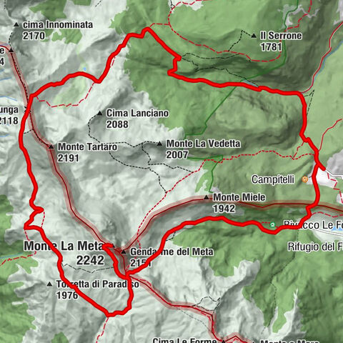 Picinisco - Sella di Vallelunga - Monte La Meta - Pizzone