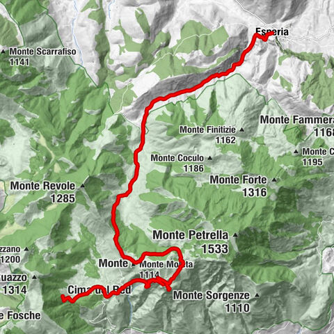 Esperia - Monte Moleta - Cima del Redentore - Rifugio Acquaviva