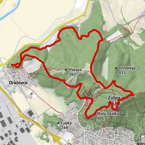 Bačochrast - Malá Skalka - Zobor - Kostol sv. Michala archanjela