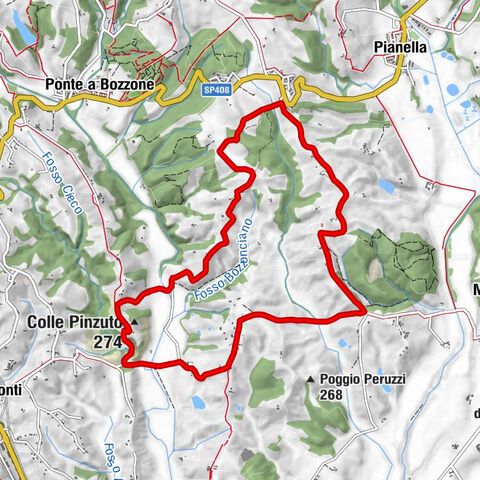 Siena - Colle Pinzuto - Montechiaro - Pieve a Bozzone