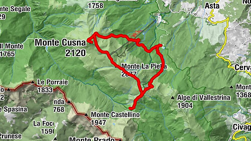 Monte Cusna con variante al Rifugio Battisti, Villa Minozzo, Emilia-Romagna/Italia