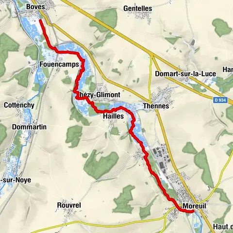 Von Moreuil nach Boves