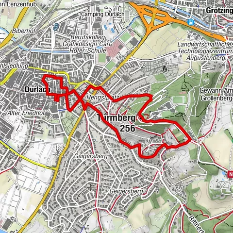 Weinwanderweg Durlach (rote Route)