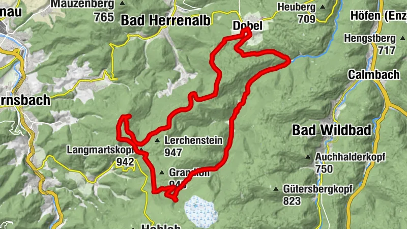 E-Bike-Panoramatour Dobel-Teufelsmühle-Eyachtal