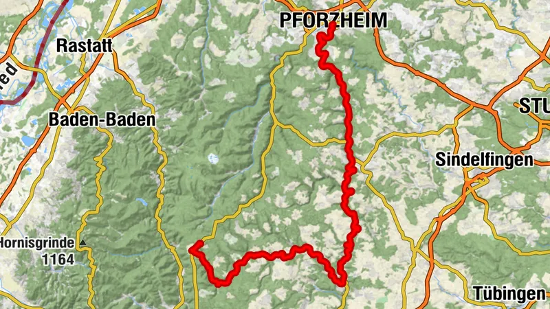 Nagoldtalradweg - von der Mündung zum Ursprung (Pforzheim-Urnagold)