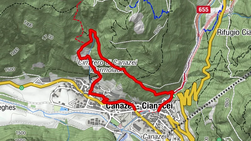 Canazei - Pian Pozata - Soracrepa - Gries