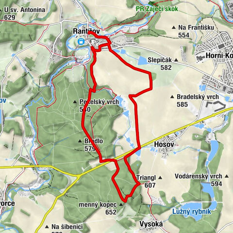 Rantířov - Kamenný kopec