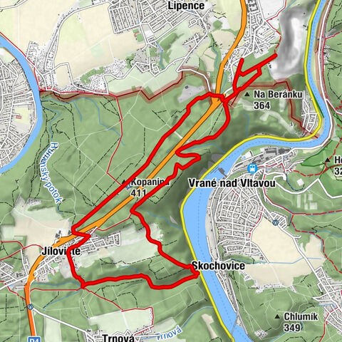 Baně - Panna Maria - Kopanina - Na Beránku