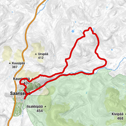 Saariselkä - Huippu-ravintola - Kaunispää - Moitakuru päivätupa