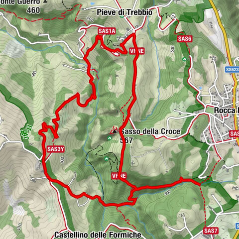 Guiglia - Madonna dei Sassi - Sasso della Croce - Sant'Apollonia