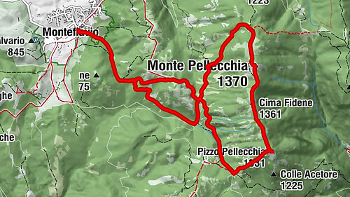 Monteflavio - Monte Pellecchia - Cima Fidene