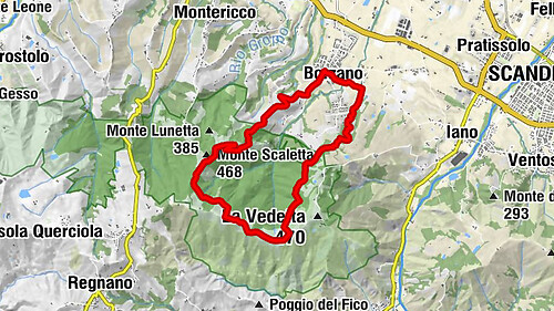 Borzano - Casa Luisa - Monte Scaletta - Chiesa della Beata Vergine Maria