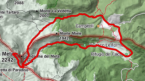 Picinisco - Passo dei Monaci - Monte La Meta - Pizzone
