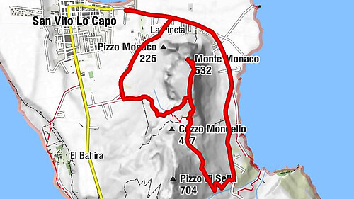 San Vito Lo Capo - Monte Monaco - Zarbo di Mare