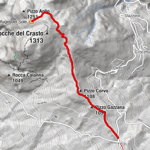 Portella Gazzana - Pizzo Gazzana - Pizzo Corvo - Rifugio del Sole