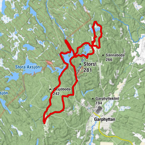 Ånnaboda Storstenshöjden - Mårdberget - Falkaberget - Örebro kommun