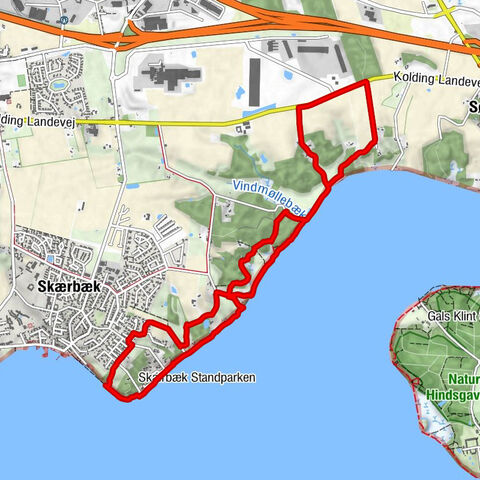 Hagenør - Vindmølle Banker - Slotsbanke - Strandparken