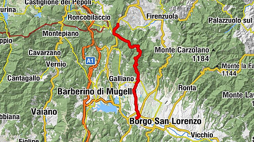 Firenzuola - Monte Alto - Chiesa di San Lorenzo a Gabbiano - San Piero a Sieve