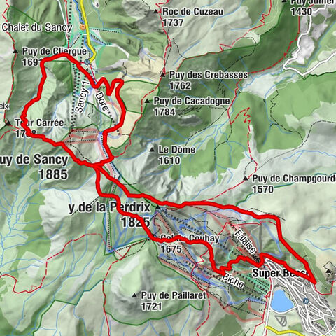 Mont-Dore - Puy Redon - Puy de la Perdrix - Cascade du Serpent