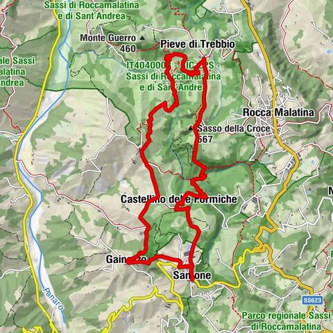 Pieve di Trebbio - Sasso della Croce - San Bartolomeo - Sant'Apollonia