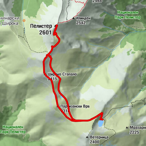Димитар Илиевски-Мурато - Партизански Врв - Широко Стапало - Пелистер