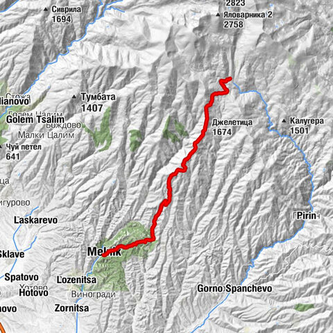 Хижа Пирин - Трите реки - Джелетица - Мелнишки Рубин 3