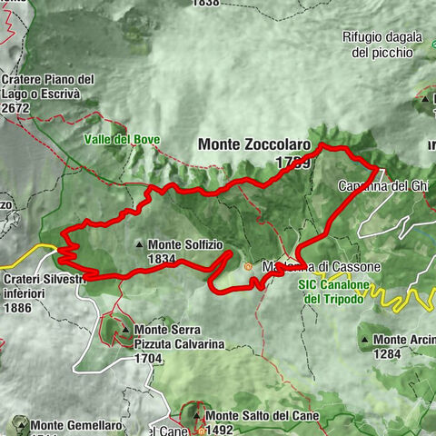 Monte Lupo - Monte Pomiciaro - Monte Zoccolaro - Zafferana Etnea