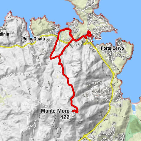 Alzachèna/Arzachena - Liscia di Vacca - Monte Moro