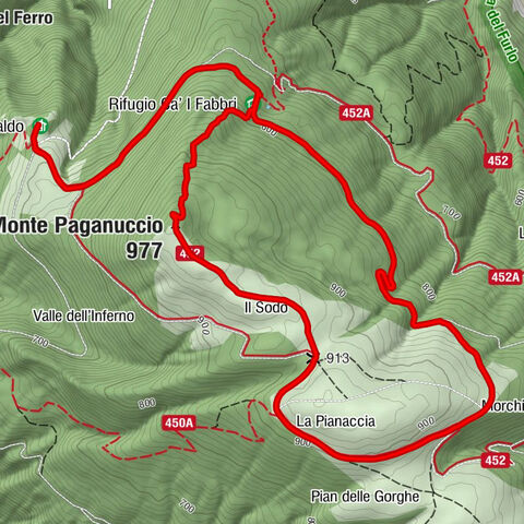 Case Sant'Ubaldo - Rifugio Ca' I Fabbri - Monte Paganuccio