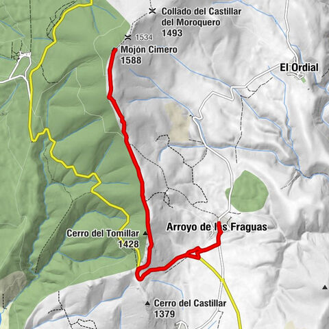 Hostal Restaurante Alto Rey - Cerro del Tomillar - Peña del Tomillar - Mojón Cimero