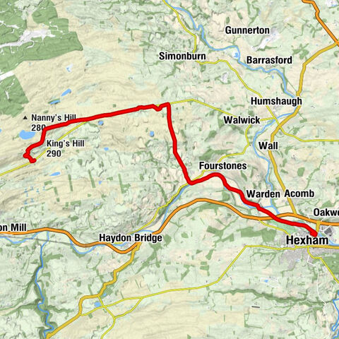 Haydon - Clew Hill - King's Hill - Hexham