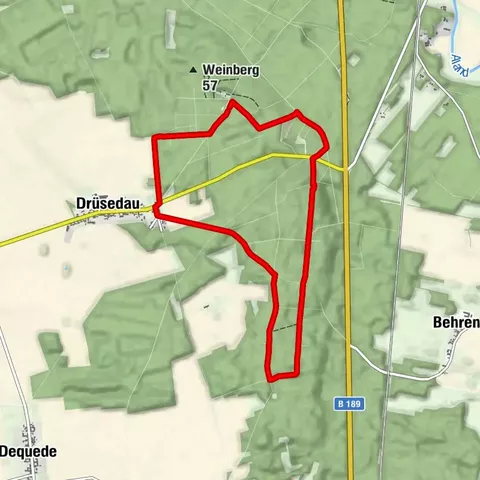 Seehäuser Försterweg durch Barsberge