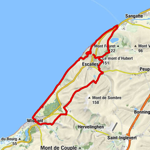 Mont d'Hubert - Église Saint-Nicolas - Noir-Mottes - Le mont d'Hubert