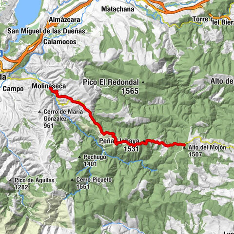Puerto Foncebadon - Peña de la Escurpia - El Pico - Molinaseca
