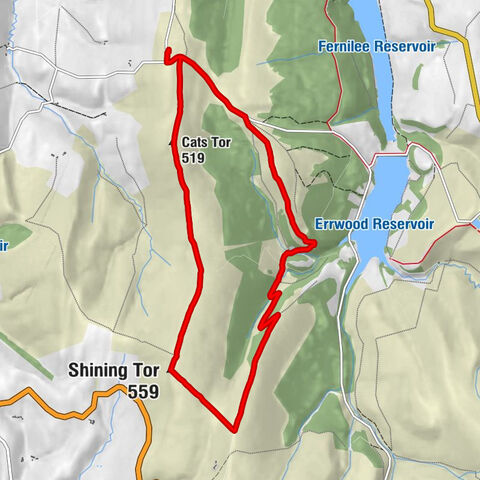 Hartington Upper Quarter - Cats Tor - Shining Tor - Foxlow Edge