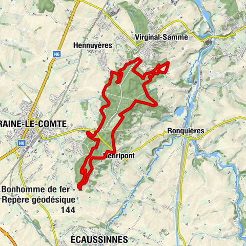 Braine-le-Comte - Chapelle du Planois - Chapelle Jonas - Bonhomme de fer - Repère géodésique