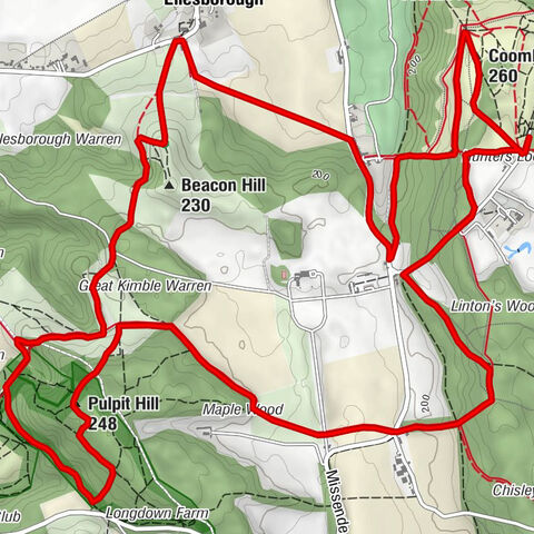 Ellesborough - Coombe Hill - Pulpit Hill - Great and Little Kimble cum Marsh