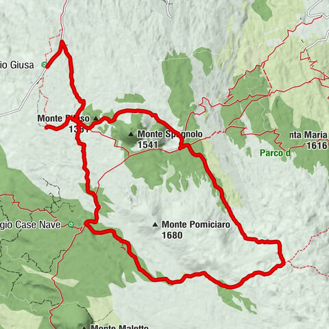 Rocca Mandorla - Casermetta - Rifugio Monte Spagnolo - Monte Piluso