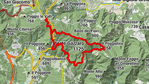 Passo della Futa - L'Apparita - Monte Gazzaro - Il Poggiolino