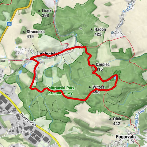 Mokrzeszów - Czepiec - Lubiechów