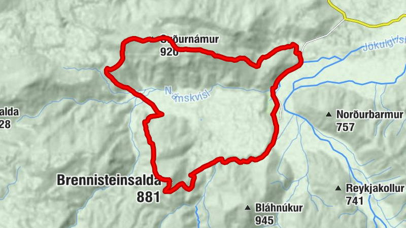Landmannalaugar - Brennisteinsalda - Suðurnámur - Rangárþing ytra