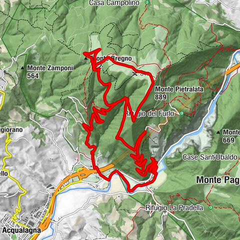 Acqualagna - Monte Bregno - Monte Pietralata - Birra al Pozzo