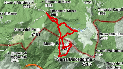 Colle dell'Impiso - Piano Gaudolino - Fontana Gaudolino - Monte Pollino