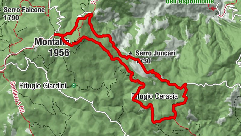 Samo - Montalto - Serro Juncari - San Luca