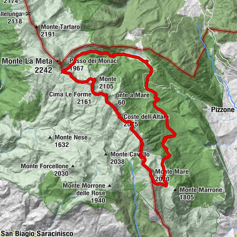 Rifugio del Falco - Cima Le Forme - Monte a Mare - Monte Mare