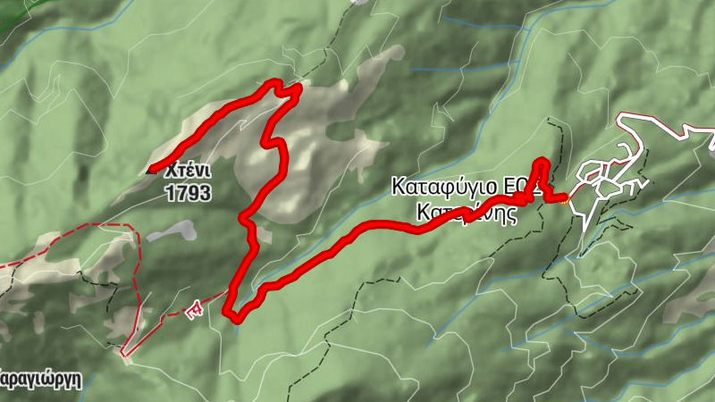 Καταφύγιο ΕΟΣ Κατερίνης - Χτένι