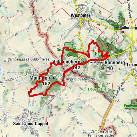 De Nachtegaal - Rodeberg - Vidaigneberg - Baneberg